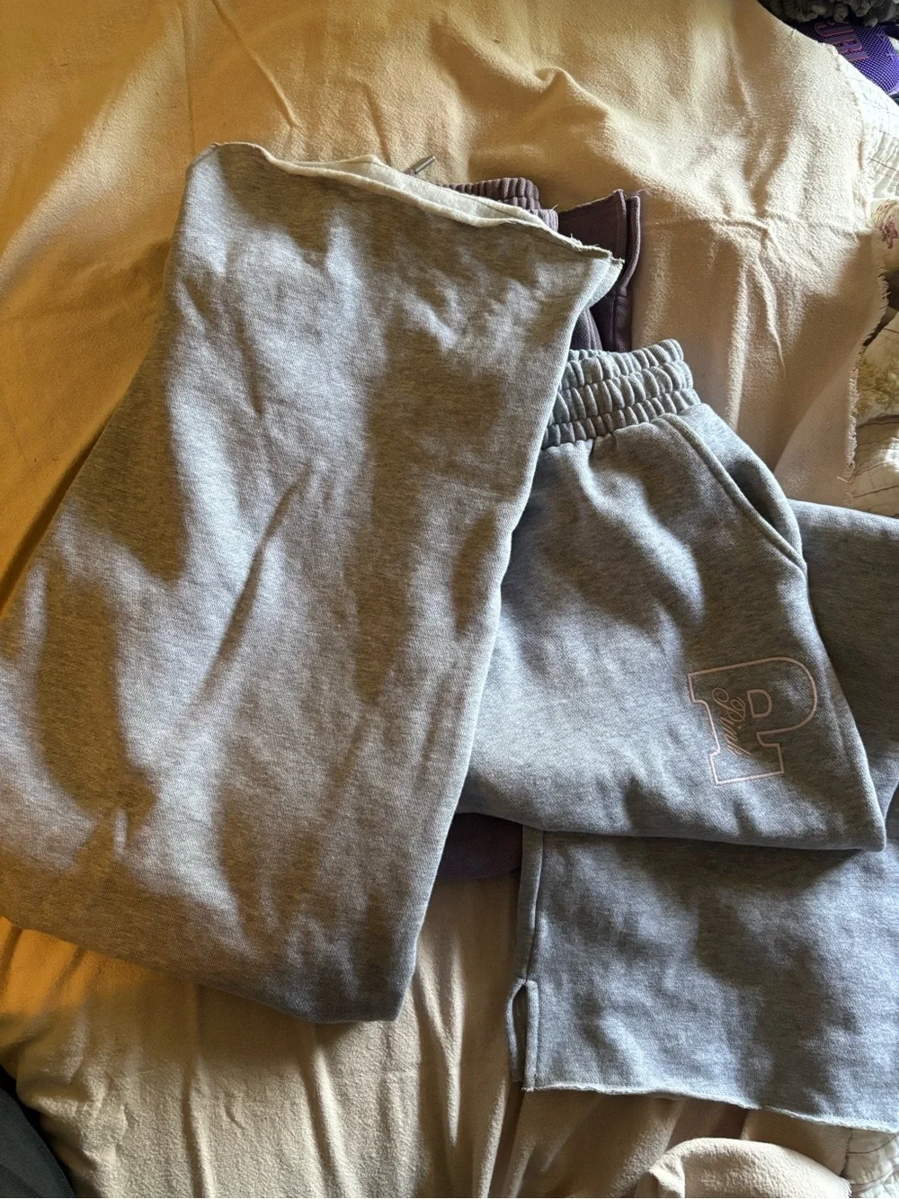 Victoria's Secret / Pink Women’s Sweatpants Set - Gray and Plum